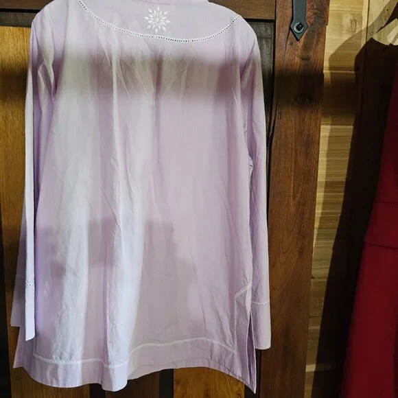 NWT Nico Blue lilac tunic top XL - Picture 4 of 6